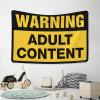 Home Decor Men Warning Adult Content Tapestry Room Decore Tapestries for Bedroom ( Size : 75X100CM ) view 4