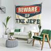 Cool Room Accessories for Teens Boys Beware of The Jefe Tapestry Asthetic Room Decore Home Bar Decor ( Size : 100X150CM ) view 2