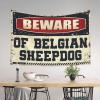 Bar Accessories for Man Cave Beware of Belgian Sheepdog Tapestry Bedroom Decor Aesthetic Men Decor ( Size : 75X100CM ) view 3
