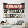Bar Accessories for Man Cave Beware of Belgian Sheepdog Tapestry Bedroom Decor Aesthetic Men Decor ( Size : 75X100CM ) view 4