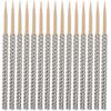 Hemoton 32pcs Stick Cocktail Picks Bling Candy Apples Sticks Cake Stick Food Sticks Cake Pop Sticks Candy Dessert Skewer Corn Dogs Sticks Buffet Sticks Wood Flash Christmas Utenciles view 1