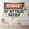 Cool Room Accessories for Teens Boys Beware of Attack Gecko Tapestry Asthetic Room Decore Home Bar Decor ( Size : 75X100CM ) view 1