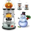 Kerosene Heater Stove,4.5L Non Electric Emergency Heaters,Portable Kerosene Space Heaters with Glass Chimneys,Adjustable Flame,for Boiling Water Heating Cooking view 1