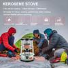 Kerosene Heater Stove,4.5L Non Electric Emergency Heaters,Portable Kerosene Space Heaters with Glass Chimneys,Adjustable Flame,for Boiling Water Heating Cooking view 2