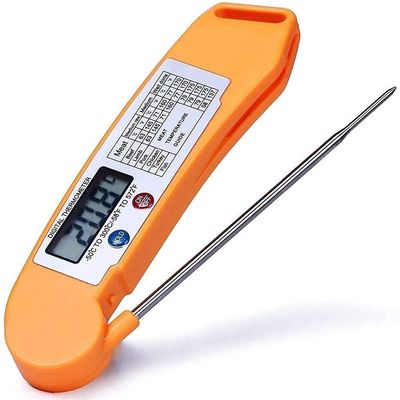 Feiyx Instant Read Meat Thermometer, Digital Waterproof BBQ Meat Thermometer, Cooking Food Kitchen Candy Thermometer, Calibration, Magnet, Backlight for Cooking, BBQ, Grill, Candy, Turkey