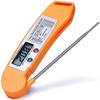 Feiyx Instant Read Meat Thermometer, Digital Waterproof BBQ Meat Thermometer, Cooking Food Kitchen Candy Thermometer, Calibration, Magnet, Backlight for Cooking, BBQ, Grill, Candy, Turkey view 1
