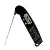 Feiyx Meat Food Thermometer,Food Thermometer,for Cooking, Digital Kitchen Thermometer,for Sugar, Yogurt, Milk, Water, BBQ,Candy,Oil (Color : Black) view 1