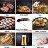 Feiyx Meat Food Thermometer,Food Thermometer,for Cooking, Digital Kitchen Thermometer,for Sugar, Yogurt, Milk, Water, BBQ,Candy,Oil (Color : Black) view 3