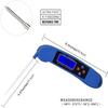 Feiyx Meat Thermometer, Instant Read Stainless Steel Ultra-Fast Digital Food Cooking Thermometer, Waterproof, Magnet, Backlight for Kitchen, Food Cooking, BBQ, Milk view 2