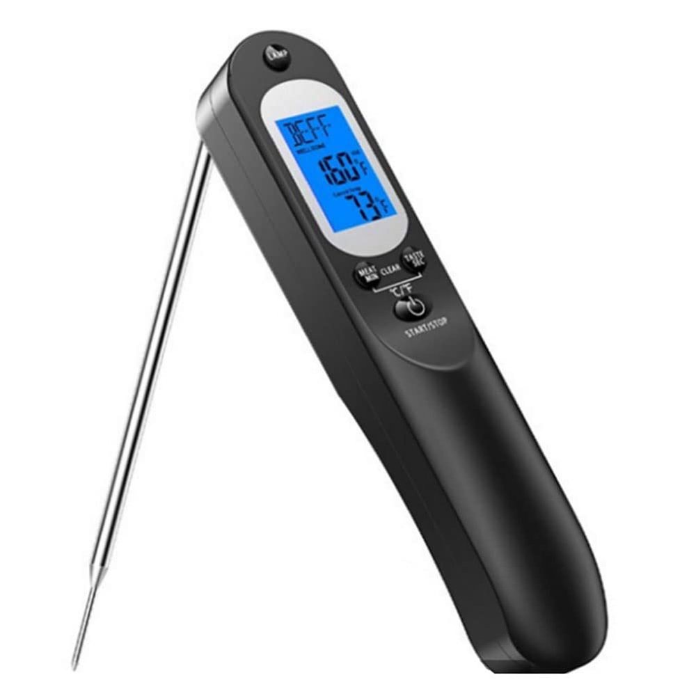 Feiyx Meat Thermometer for Cooking, Instant Read Food Thermometer with Backlight Waterproof, Kitchen Digital Candy Thermometer for Kitchen Cooking Grill BBQ Oven