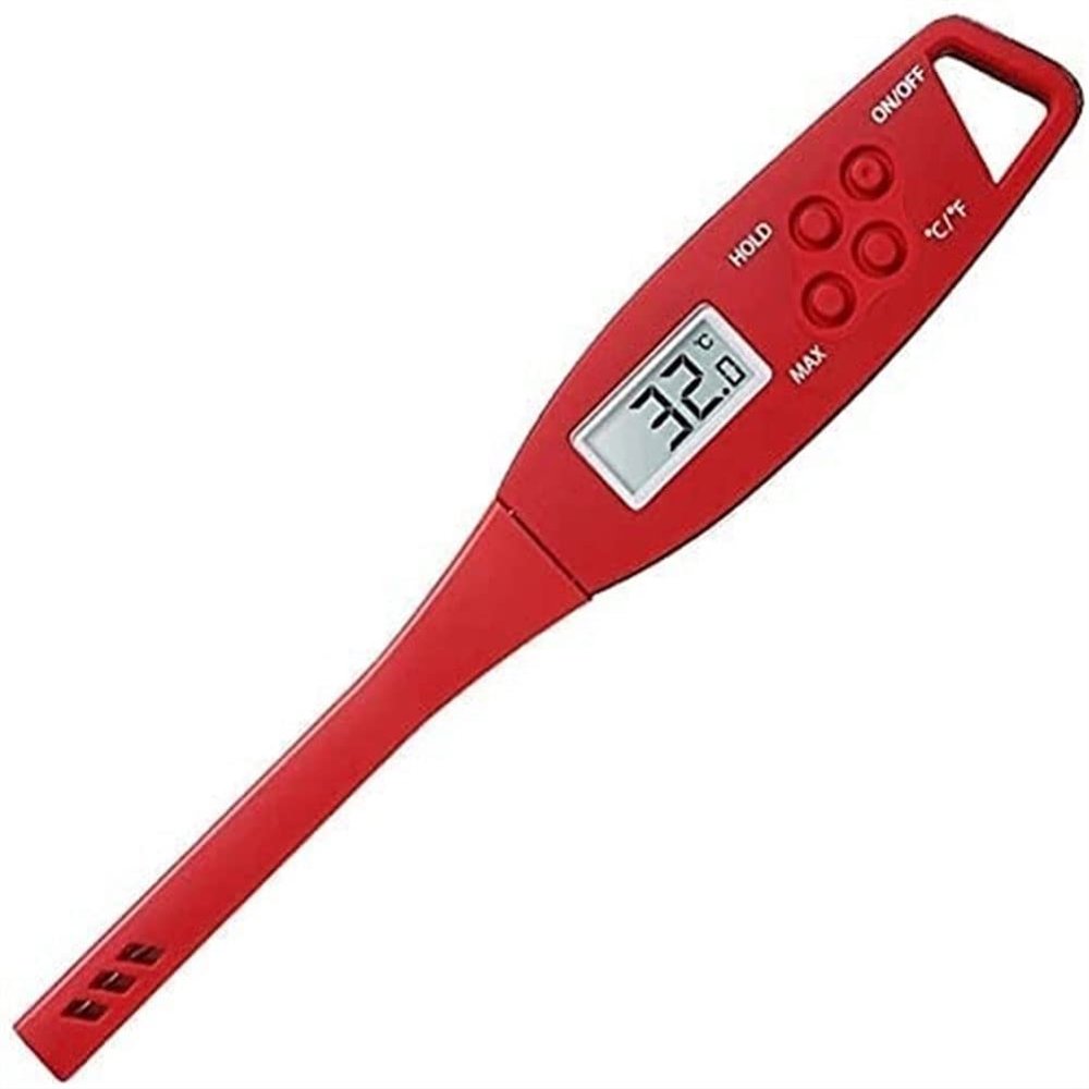 Feiyx Kitchen thermometer, with Stainless,Best Kitchen Food Thermometer,Steel Probe Ultra Fast Instant Read Digital Cooking (Color : Red)
