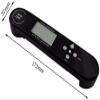 Feiyx Instant Read Thermometer,Accurate,Thermometer with Foldable long Probe,for Grill and Cooking (Color : Black) view 4