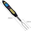 Feiyx Digital Instant Read Meat Thermometer,for Kitchen, Food Cooking, BBQ, Milk, Coffee, and Oil Deep Frying with Backlit LCD Screen Electronic Digital Temperature Fork view 3