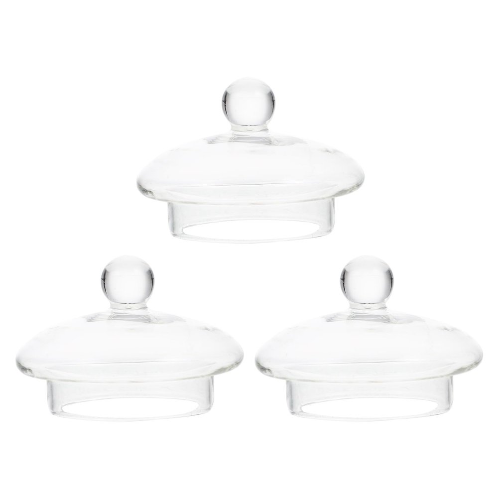 DOITOOL Clear Teapot 3Pcs Glass Teapot Lid Replacement Replacement Glass Lid for Glass Teapot, Clear Teapots