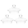 DOITOOL Clear Teapot 3Pcs Glass Teapot Lid Replacement Replacement Glass Lid for Glass Teapot, Clear Teapots view 1