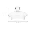DOITOOL Clear Teapot 3Pcs Glass Teapot Lid Replacement Replacement Glass Lid for Glass Teapot, Clear Teapots view 2