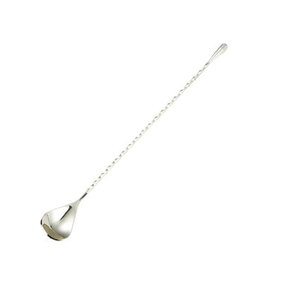 12 Inches Mixing Spoon Stainless Steel, 1 Pack Spiral Pattern Bar Spoon for Cocktail Shaker Tall Cups (Gold)