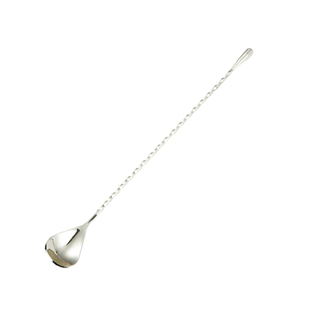 12 Inches Mixing Spoon Stainless Steel, 1 Pack Spiral Pattern Bar Spoon for Cocktail Shaker Tall Cups (Gold)
