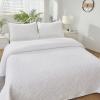 Brandream 6PC Beige Quilts Set King Size Luxury Farmhouse Comforter Set Cotton Quilted Bedspreads Coverlet Set view 2