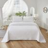 Brandream 6PC Beige Quilts Set King Size Luxury Farmhouse Comforter Set Cotton Quilted Bedspreads Coverlet Set view 3