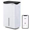 COSTWAY 5,500 Sq. Ft Dehumidifier for Basement & Large Room, 100 Pint Dehumidifier with Smart App & Alexa Voice Control, 4 Modes, 2 Speeds, 24H Timer, Low Noise view 1