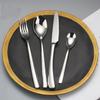 Silverware Set Stainless Steel Flatware Sets Nice Weight Heavy Wedding Kitchen Halloween Cutlery Utensils 24 Piece Tableware Set Service for 6 Include Knifes Teaspoons Forks and Spoons view 2