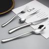 Silverware Set Stainless Steel Flatware Sets Nice Weight Heavy Wedding Kitchen Halloween Cutlery Utensils 24 Piece Tableware Set Service for 6 Include Knifes Teaspoons Forks and Spoons view 3