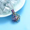 SHEIL Stainless Steel Lotus Cremation Locket Necklace for Ashes of Human Pet Keepsake Memorial Urn Jewelry Pendant view 3