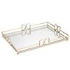 HAIGOUER Gold Mirror Tray Vanity Tray for Dresser Tops Perfect Gold Vanity Tray Large 14x 10x 2 view 2