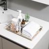 HAIGOUER Gold Mirror Tray Vanity Tray for Dresser Tops Perfect Gold Vanity Tray Large 14x 10x 2 view 3