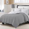 200 GSM Soft Microfiber Reversible Down Alternative Comforter Silver/White Full (88 x 90) Inches view 2