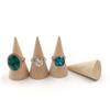 YQBUER Creative Solid Wood Cone Ring Display Stand RingJewelry Storage Cabinet Shooting Props Factory Wholesale view 2