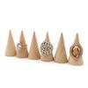 YQBUER Creative Solid Wood Cone Ring Display Stand RingJewelry Storage Cabinet Shooting Props Factory Wholesale view 3