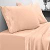 Dainty Homes -11 Pcs. Luxury Multi Ruffle Bedspread,Comforter,Sheet Set, and Bed Runner with Cushion Cover 100% Egyptian Cotton 600-TC- Full Size 20" Deep Pocket (Solid Blush) view 3