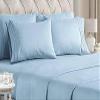 Dainty Homes -11 Pcs. Scrumptious Multi Ruffle Bedspread,Comforter,Sheet Set with 4 Piece Cover 100% Egyptian Cotton 600-TC- Full XL Size 25" Deep Pocket (Solid Light Blue) view 2