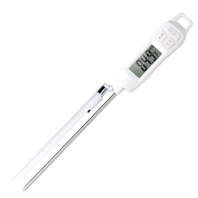 Feiyx Kitchen Thermometer,Food Thermometer,Food Cooking Thermometer,Meat Thermometer,Long Probe Digital Instant Read Meat Thermometer for Oil Deep Fry BBQ Grill Smoker Thermometer