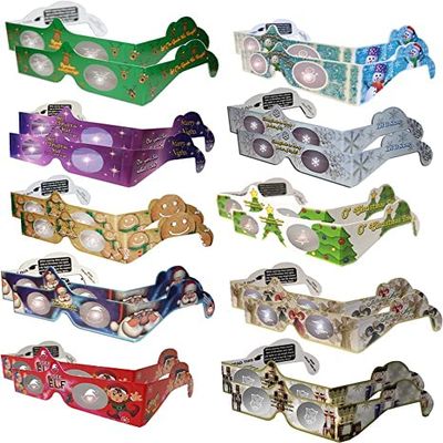 20 Pair - 3D Christmas Glasses -15 diferent styles - Exclusively featuring the Christmas Nutcracker, Reindeer, Snowflake, Elf, Angel, Snowman, plus more.