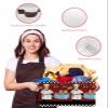 Farmhouse Cartoon Fat Chef Storage Basket Waterproof Cube Storage Bin Organizer with Handles, Retro Black White Plaid Collapsible Storage Cubes Bins for Clothes Books Toys 15"x11"x9.5" view 4