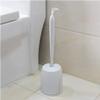 NIUBB Toilet Brush and Holder Household Toilet Brush Set Toilet Bowl Brush Soft Bristles with Rope Wall-Mounted Toilet Cleaning Brush Deep Cleaning Every Corner (Color : White) view 1