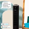 HOLMES 42" SmartConnect WI-FI Digital Tower Fan, ClearRead Display, Alexa Voice Control, 90 Oscillation, 5 Speeds, 4 Modes, 8-Hour Timer, Home, Bedroom or Office, Remote Control, Matte Black view 3