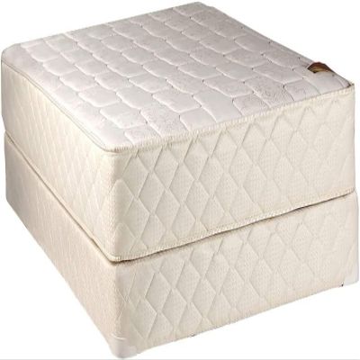 DS Solutions USA Grandeur Deluxe Queen Size 2-Sided Mattress and Low 5" Height Box Spring Set