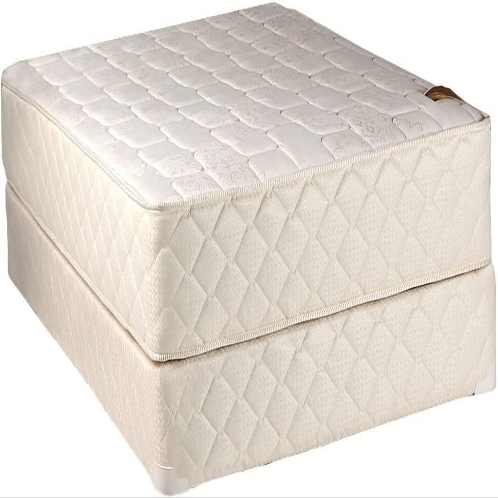 DS Solutions USA Grandeur Deluxe Queen Size 2-Sided Mattress and Low 5" Height Box Spring Set