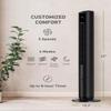 HOLMES 42" Digital Tower Fan, ClearRead Display, 90 Oscillation, 5 Speeds, 4 Modes, 8-Hour Timer, Home, Bedroom or Office, Remote Control, Matte Black view 4