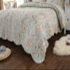 XXRBB Quilted Bedspreads 3-Pieces Soft Microfiber Coverlet with 2 Pillowcases, Floral Pattern, 230X250 Cm,1 view 4