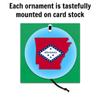 Arkansas Christmas Ornament - Frosted Edge Design Featuring and State Flag and Map Composite Graphic - 2026 Hanging Acrylic Disc Decoration for Tree - Unique and Home Decor view 4