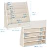 ECR4Kids Streamline Single-Sided Book Display with Storage, Classroom Bookshelf, White Wash view 3