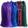 eco2go Heavy Duty Wholesale Nylon Drawstring Laundry Bags in Assorted Colors, (100 Pack), Medium (2436MN-AST-100) view 1