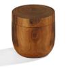Bare Decor Spezia Teak Spice Bowl with Magnet Top Lid view 1