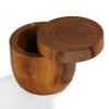 Bare Decor Spezia Teak Spice Bowl with Magnet Top Lid view 3