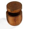 Bare Decor Spezia Teak Spice Bowl with Magnet Top Lid view 4
